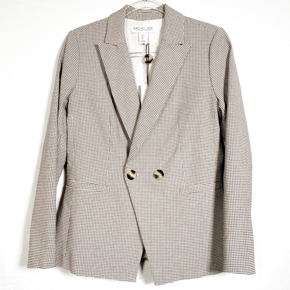 Rachel Zoe Tan and Black Blazer Size Small
